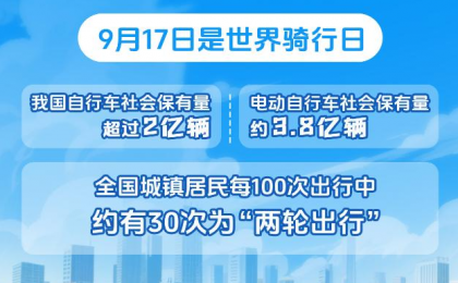 我国自行车和电动自行车社会保有量约5.8亿辆