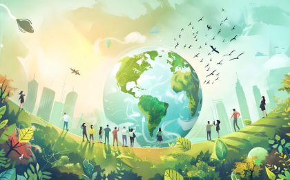 以人类前途为怀 以人民福祉为念